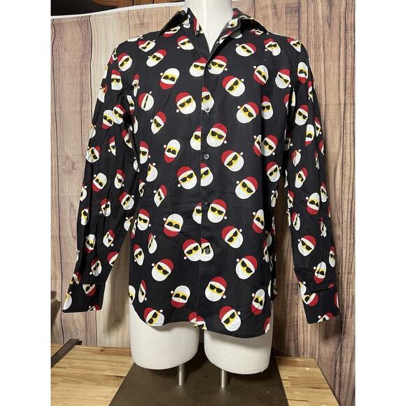 North Pole Trading Co Mens Christmas Santa Shirt Button Down - Picture 5 of 11